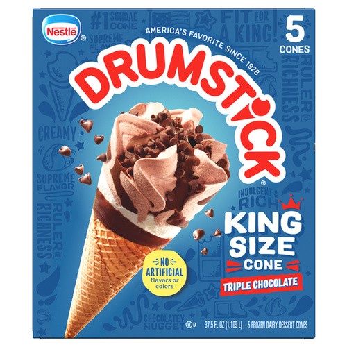 NESTLE DRUMSTICK KING SIZE CONES 37.5 OZ