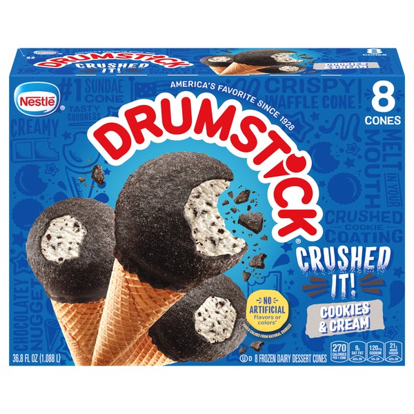 NESTLE CRUSHDIT C&C ICE CREAM 8 COUNT