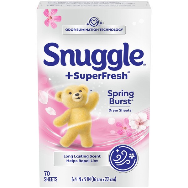 SNUGGLE FABRIC SHEET SPRING BURST 70 COUNT