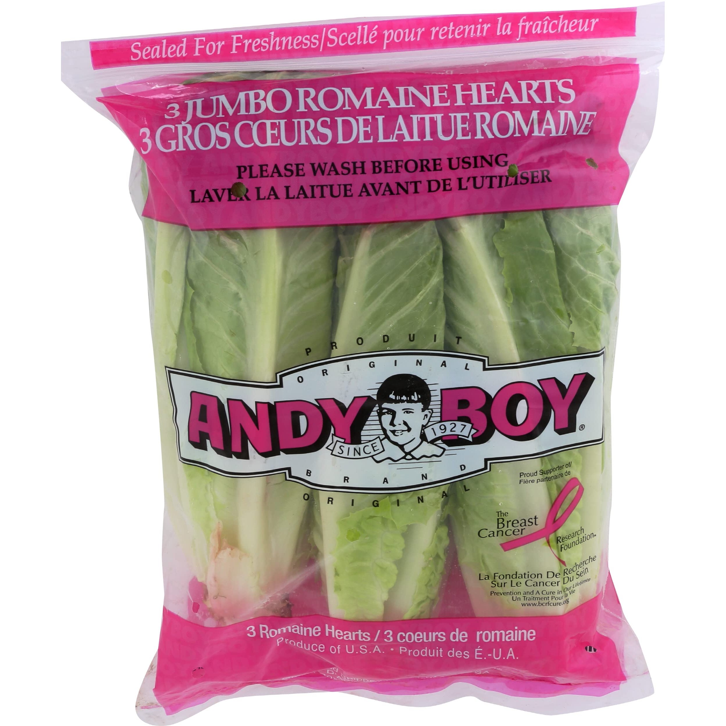 ANDY BOY ROMAINE HEARTS 3 PCS