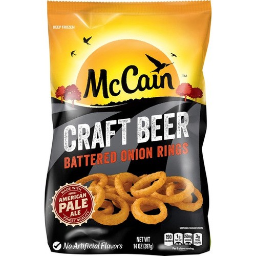 MCCAIN BEER ONION RINGS 14 OZ