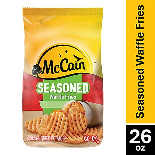MCCAIN SEASONED WAFFLE FRIES 26 OZ