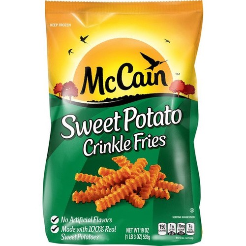 MCCAIN SWEET POTATO CRINKLE CUT 19 OZ