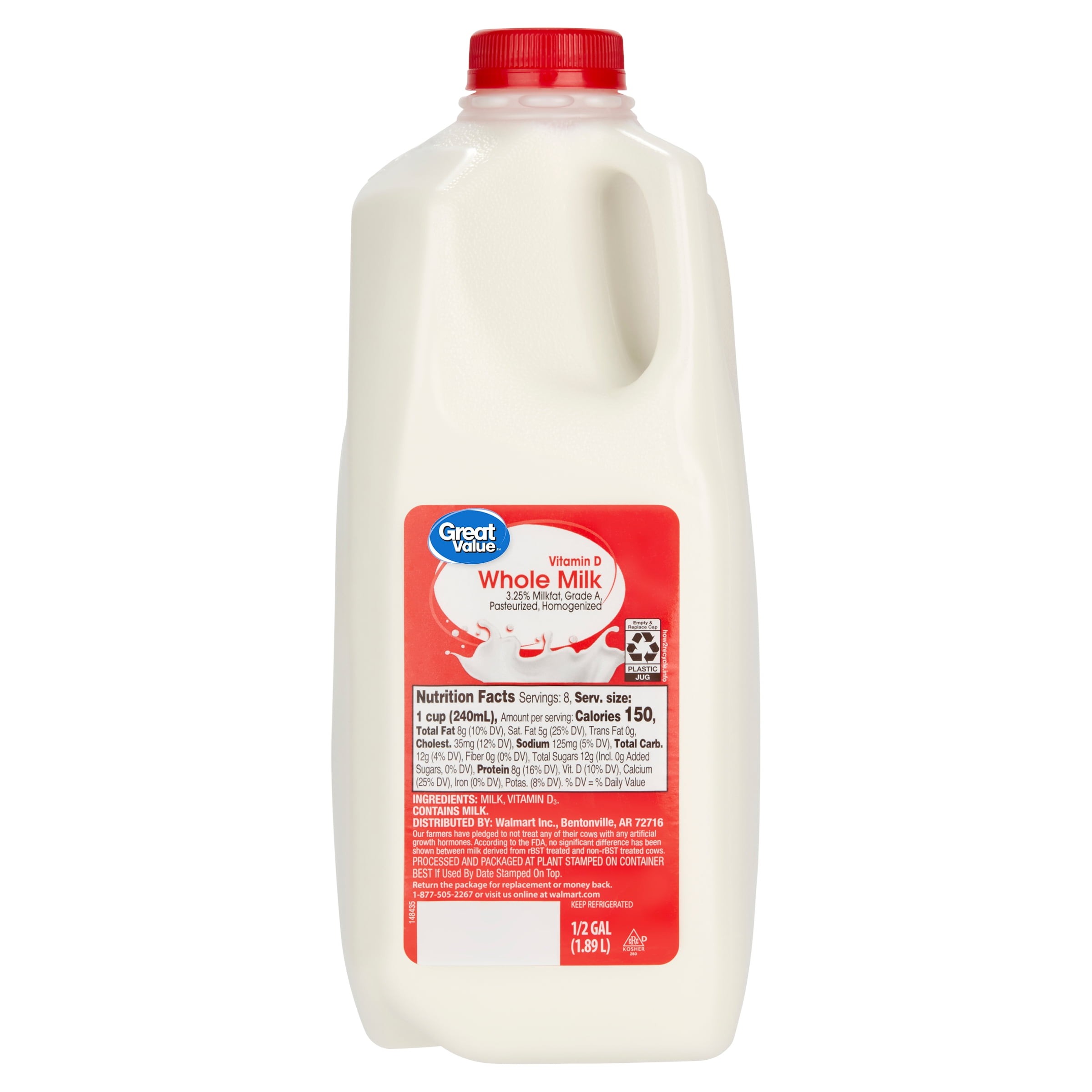 Whole Milk Half Gallon 0.5 GALLON