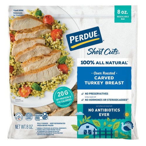 PERDUE CARVED TURRKEY BREAST 8 OZ
