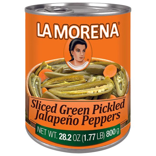 LA MORENA SLICED GREEN PICKLED JALAPENO PEPPERS 7 OZ