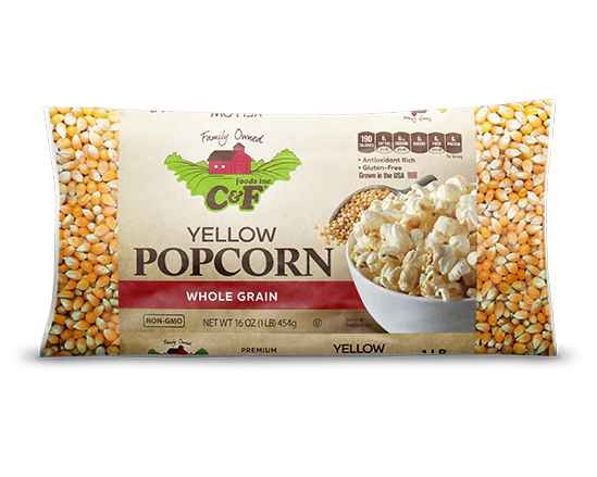 C And F Yellow Pop Corn 454 GM
