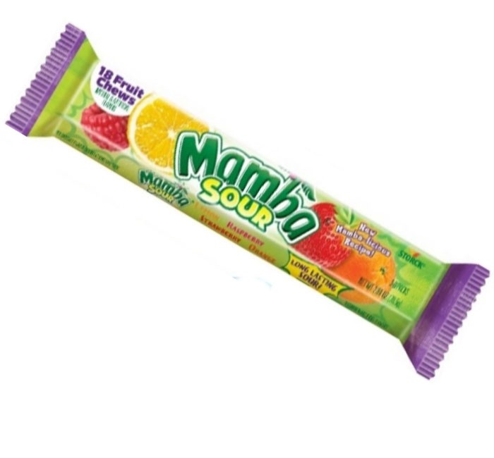 MAMBA FRUIT FLAVOR SOUR CHEWS 1 PACK