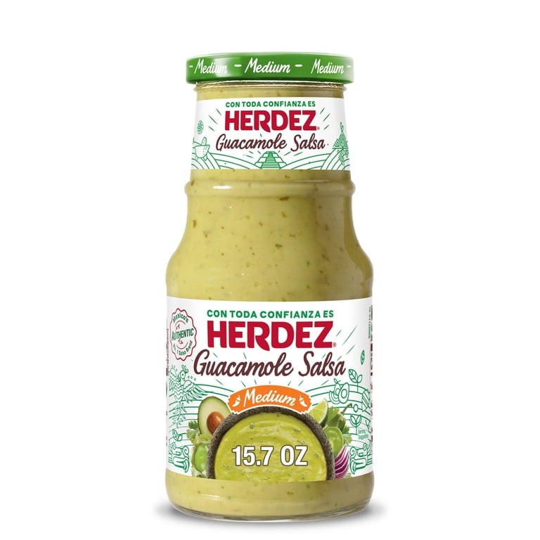 HERDEZ SALSA GUACAMOLE MEDIUM 15.7 OZ