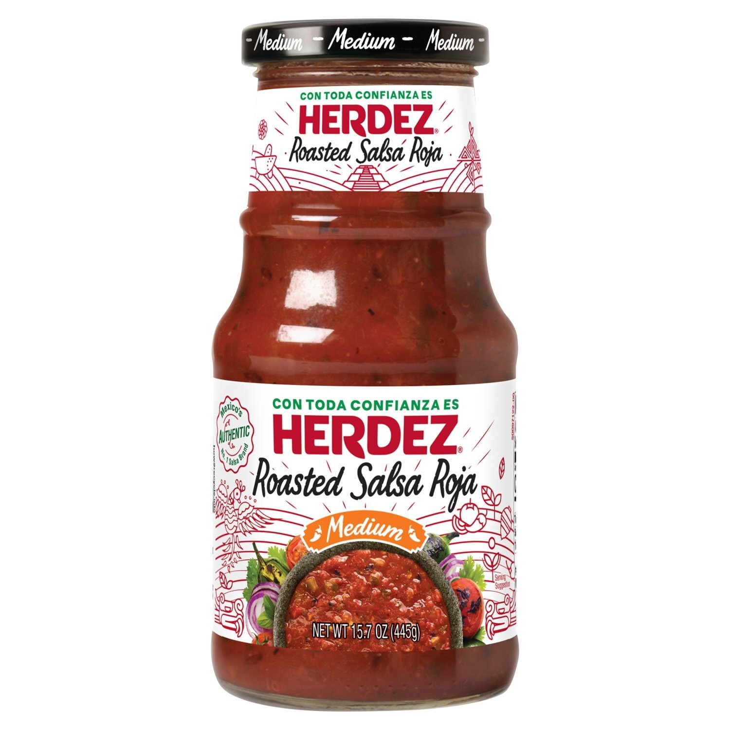 HERDEZ ROASTED SALSA ROJA 15.7 OZ