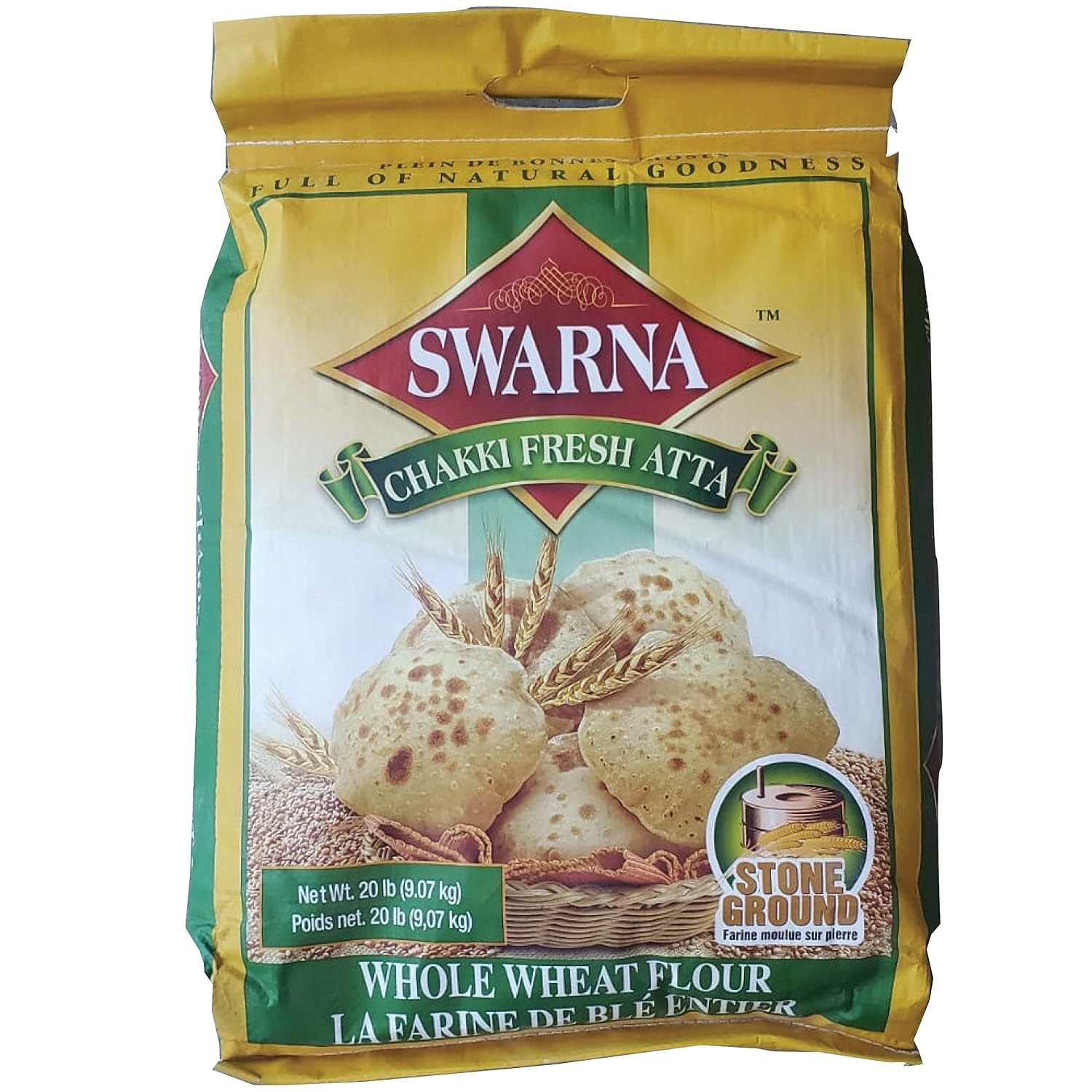 Swarna Chakki Atta Flour 20 LBS