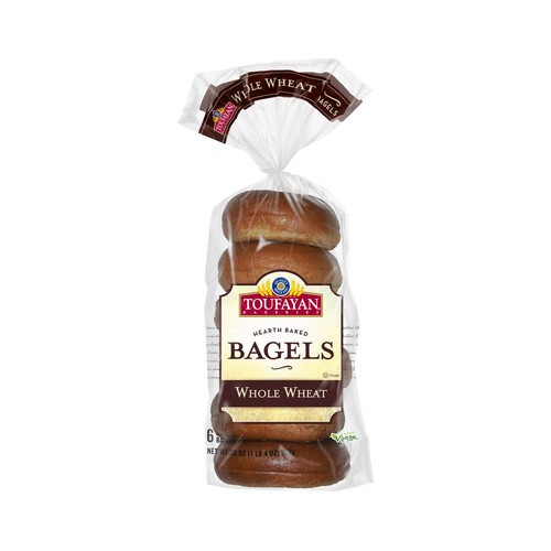 TOUFAYAN BAGELS WHOLE WHEAT 20 OZ