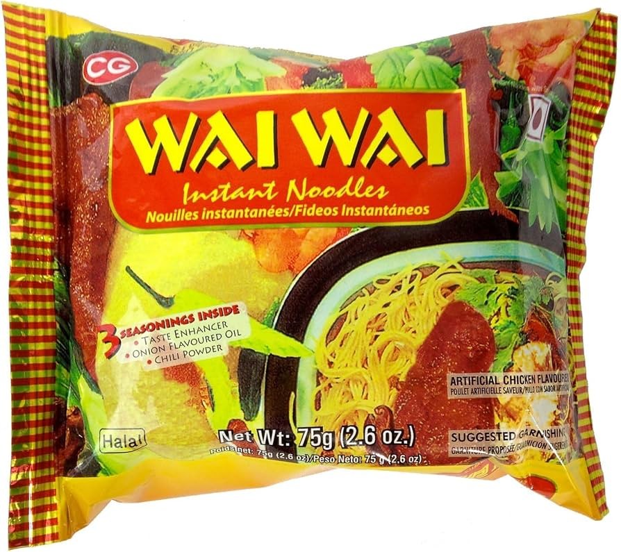 Wai Wai Instant Noodles Chicken Flavored 30 PACK