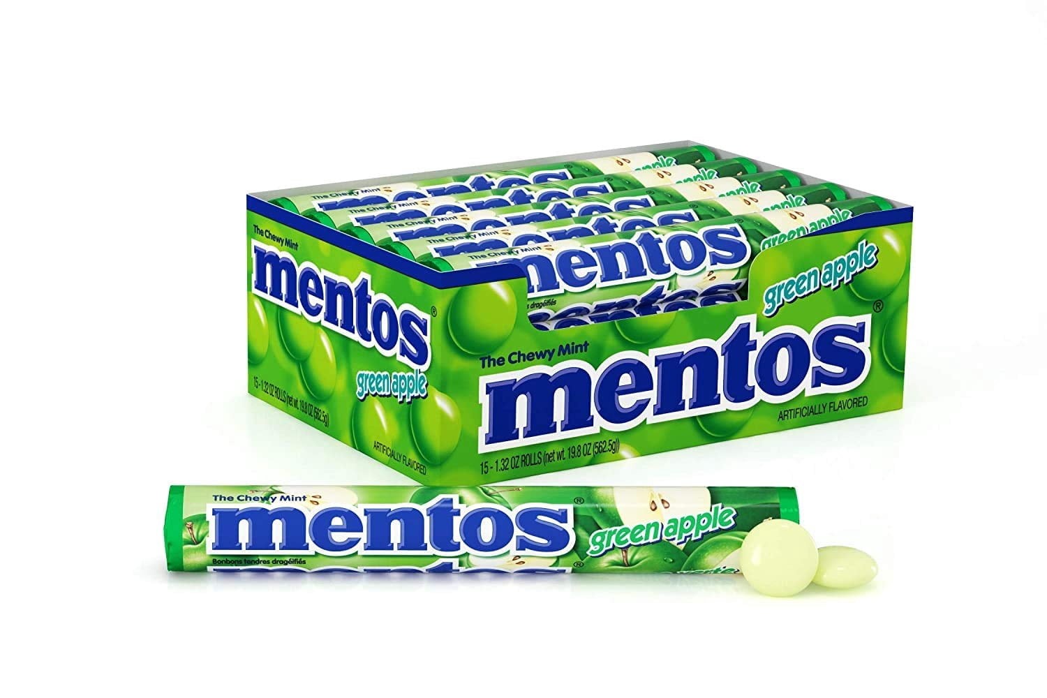 MENTOS GREEN APPLE 15 COUNT