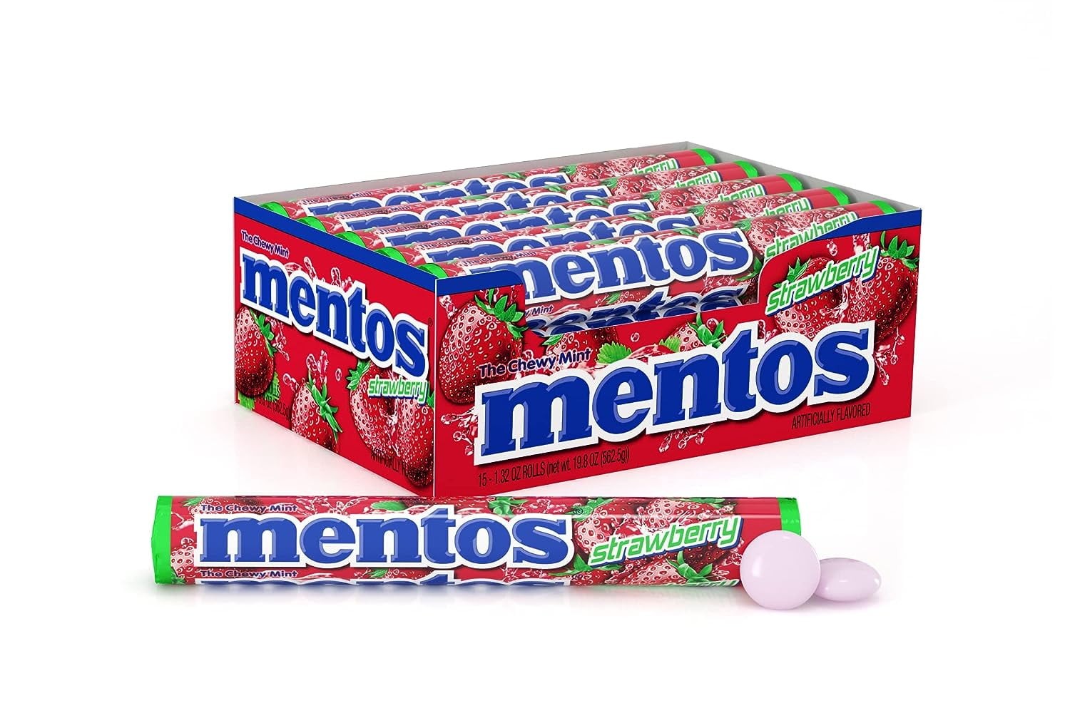 MENTOS STRAWBERRY 15 COUNT