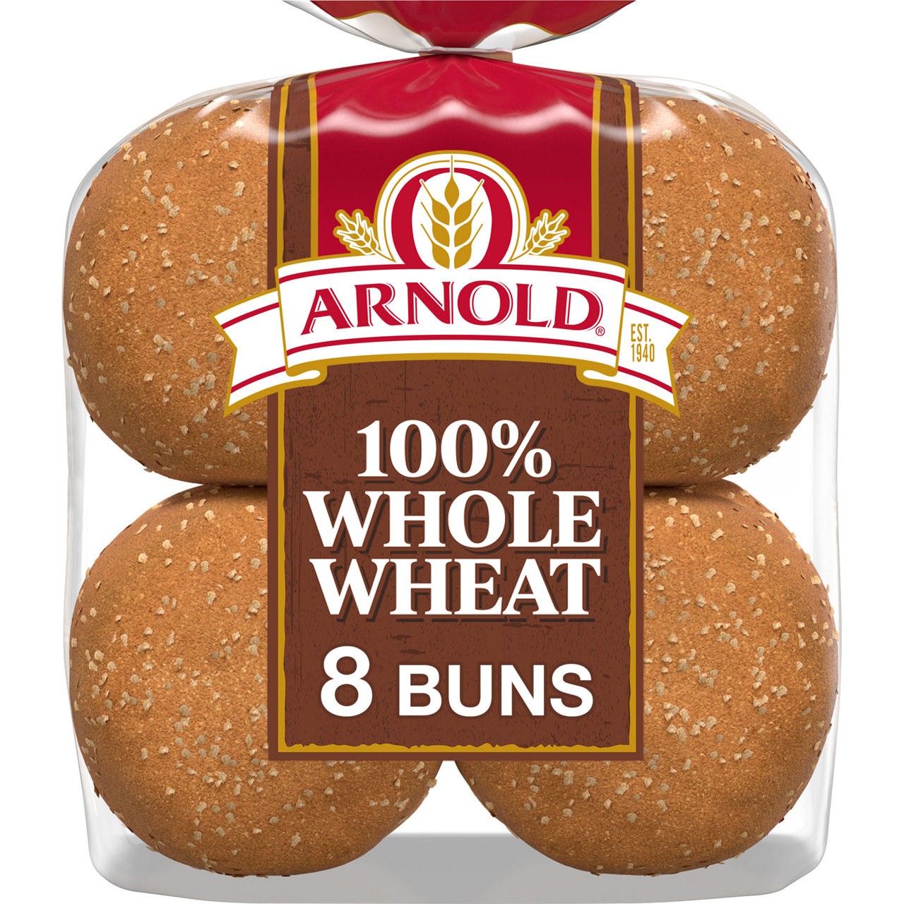 ARNOLD WHOLE WHEAT 8 SANDWICH BUNS 14 OZ