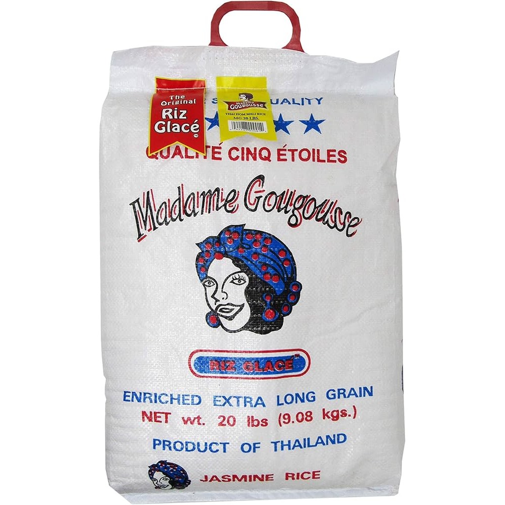 Madame Gougousse Premium Jasmine Rice  Aromatic 20 LBS