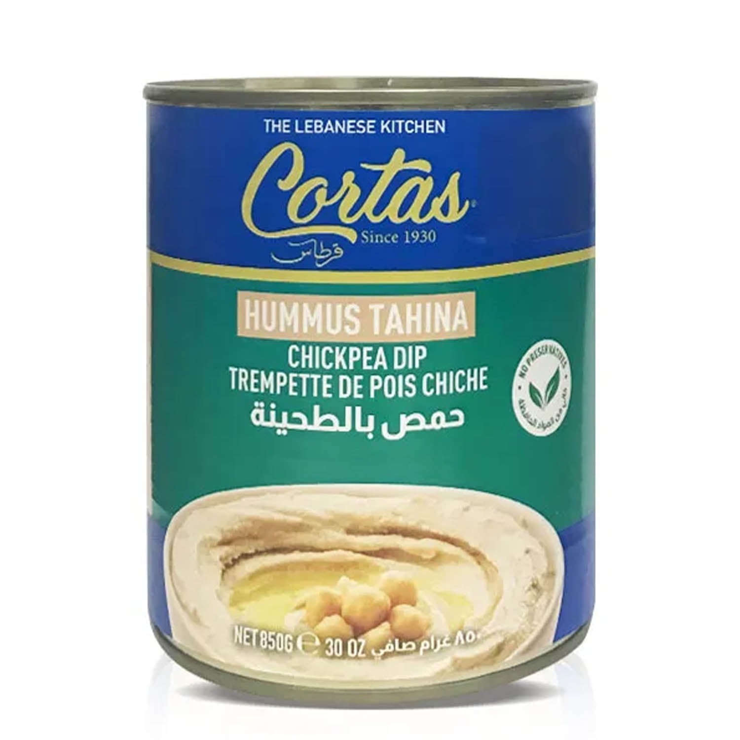 CORTAS HUMMUS IN CAN 30 OZ