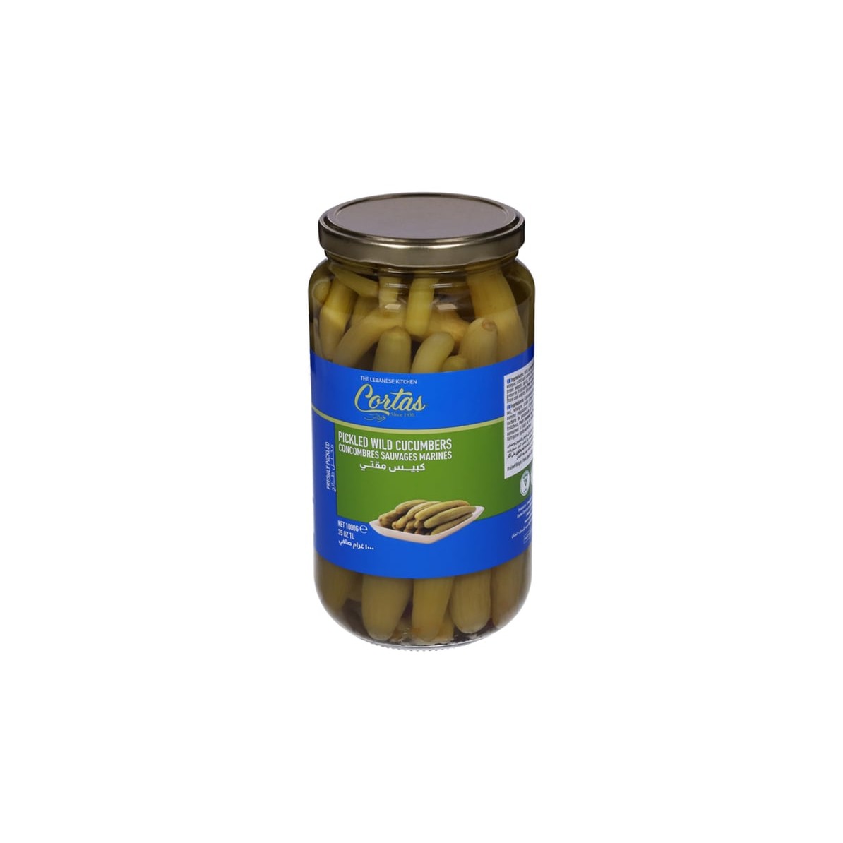 CORTAS PICKLED CUCUMBER WILD 35 OZ