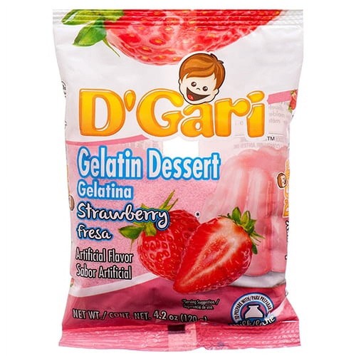 DGARI GELATIN STRAWBERRY FLAVOR 4.2 OZ