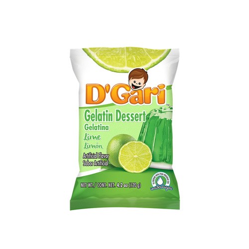 D' GARI GELATIN LIME 4.2 OZ