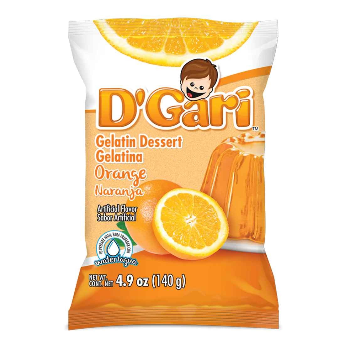 Dgari Gelatin Orange 4.2 OZ
