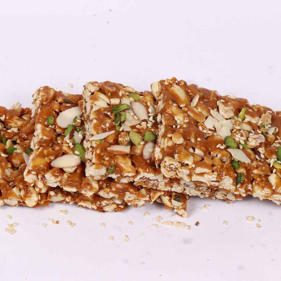 RAJBHOG HONEYNUT SEED CHIKKI 7 OZ