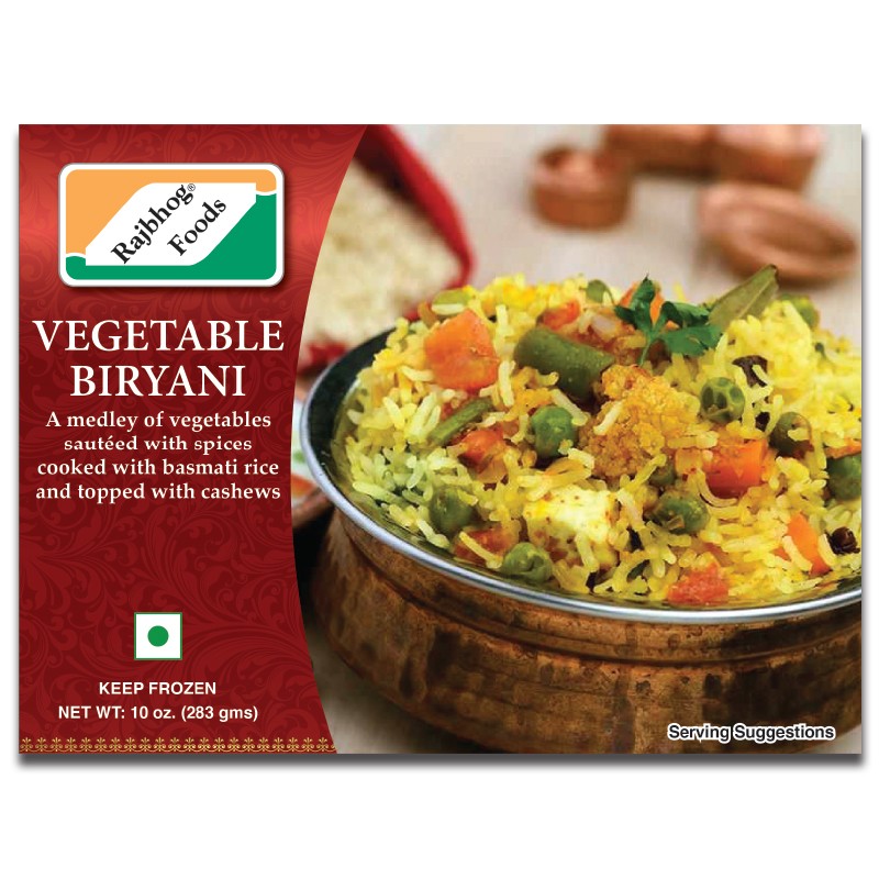 RAJBHOG VEG BIRYANI 10 OZ