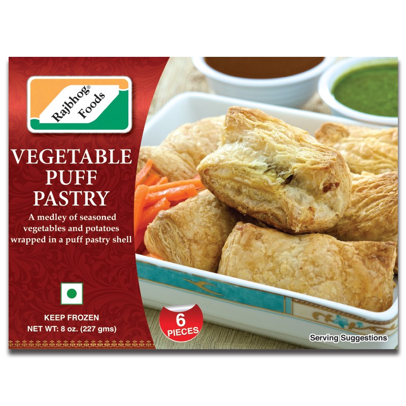 Rajbhog Vegetable Puff Pastry 8 OZ