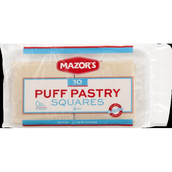 MAZORS PUFF PASTRY SQUARES 12 OZ