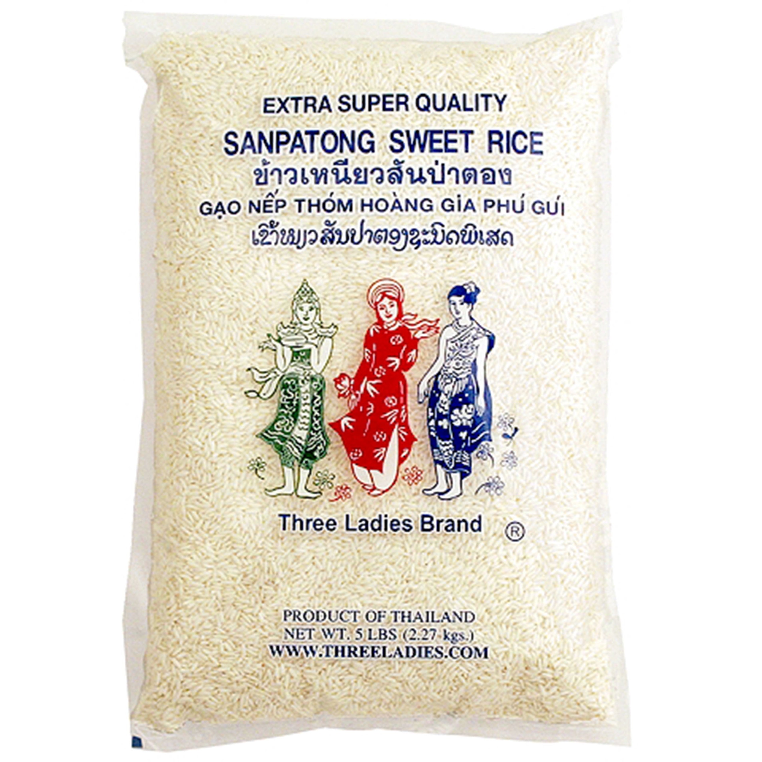 THREE LADIES BRAND SWEET RICE 5 LBS