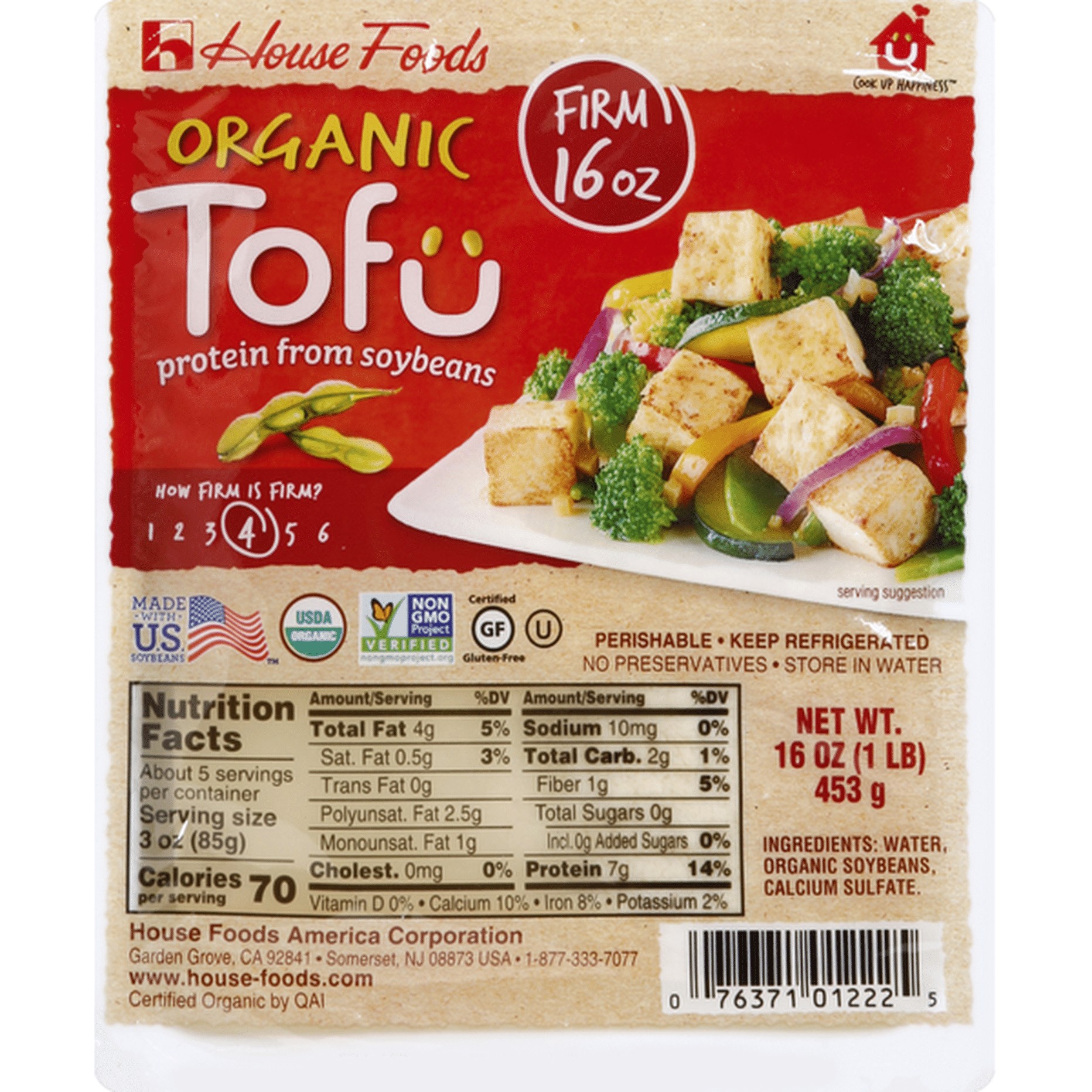 TOFU ORGANIC 16 OZ