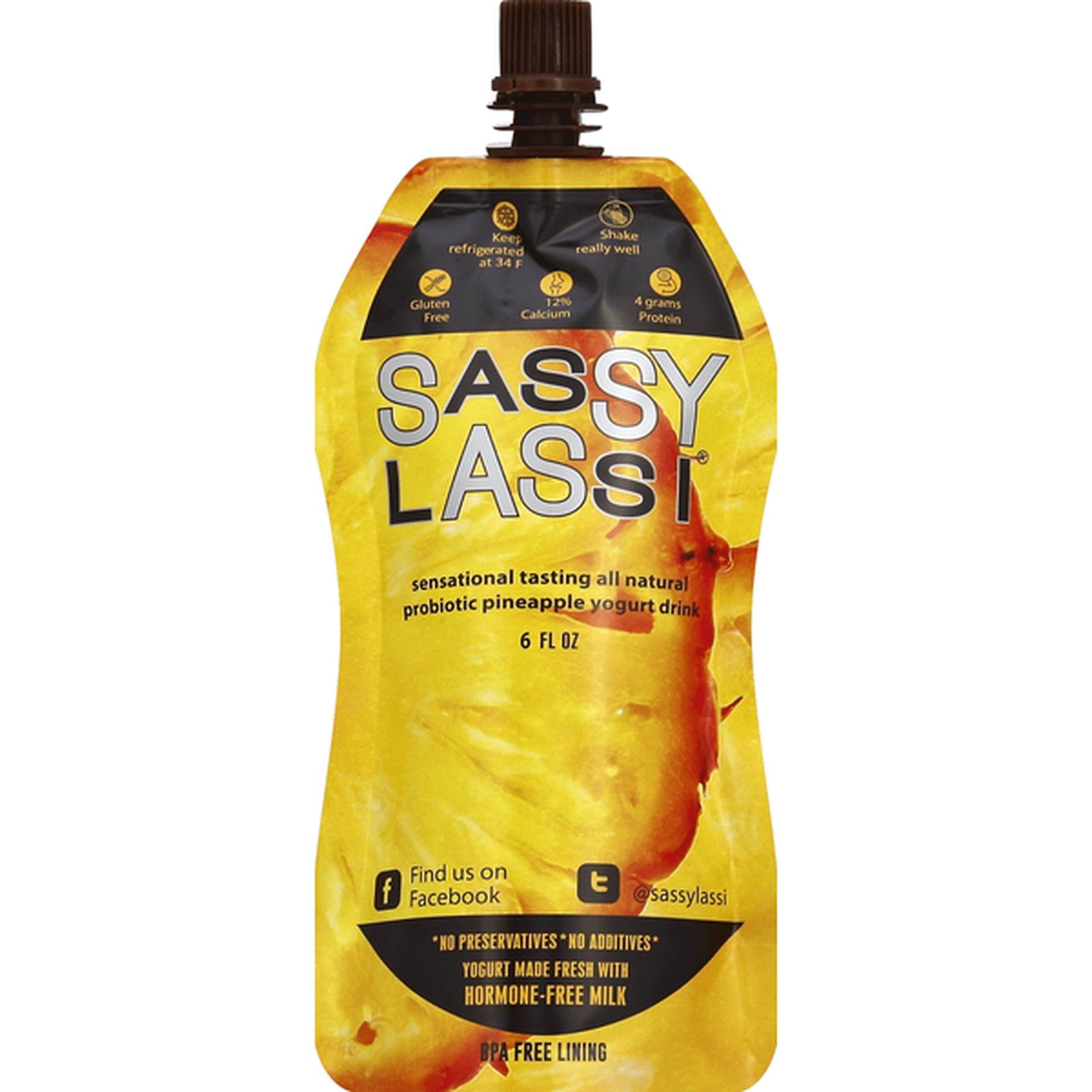 Sassy Lassi Pineapple 6 FLOZ
