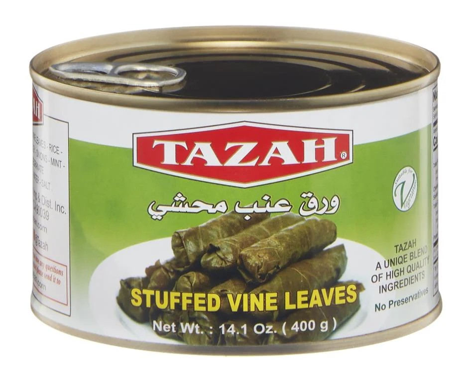 TAZAH STUFFED GRAPE LEAVES 400 GM