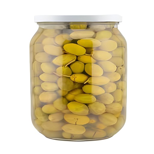 GREEK GREEN OLIVES COLOSAL IN GLASS 1 GALLON