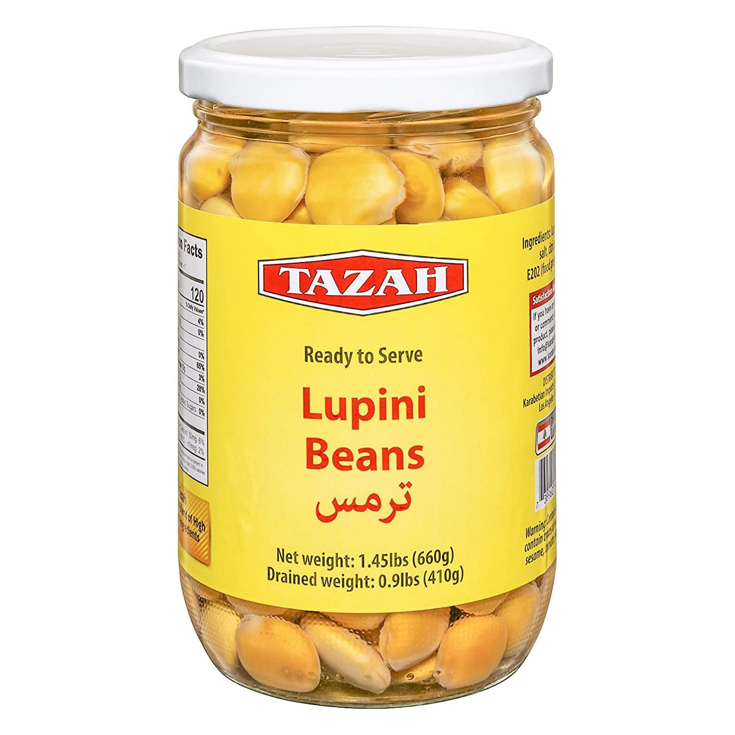 Tazah Lupini Beans 650 GM