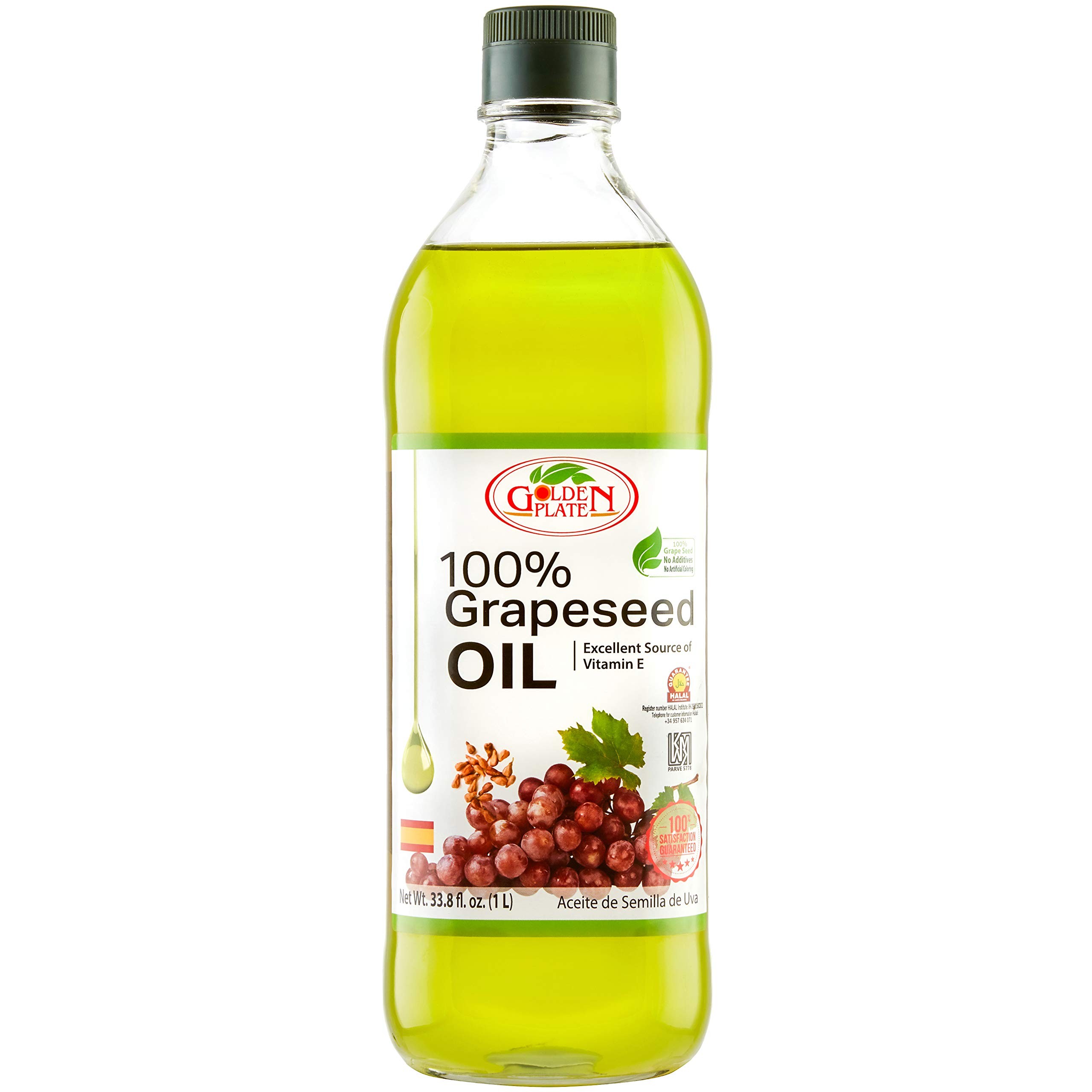 Golden Plate 100% Grapeseeds Oil 1 LTR