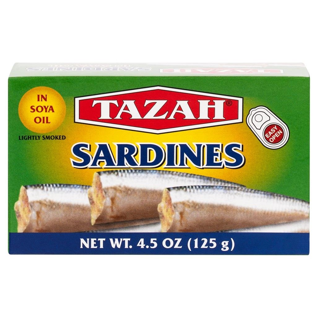 Tazah Sardines Soya Oil 4.38 OZ