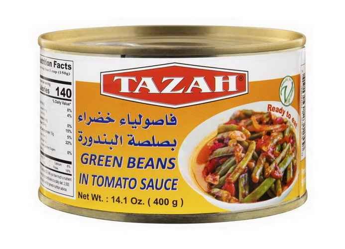 Tazah Green Beans In Tomato 400 GM