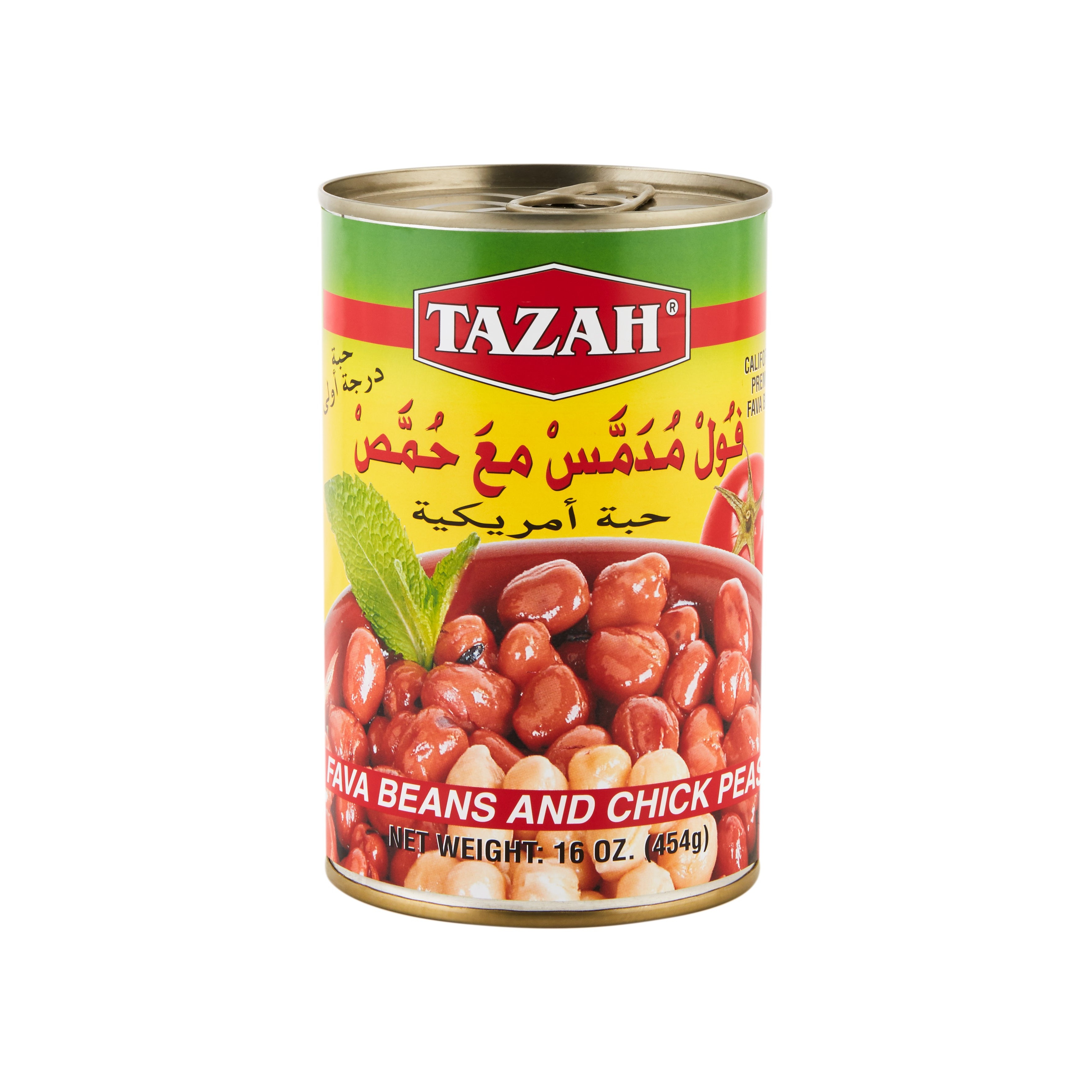 TAZAH FAVA BEANS & CHICK PEAS 454 GM