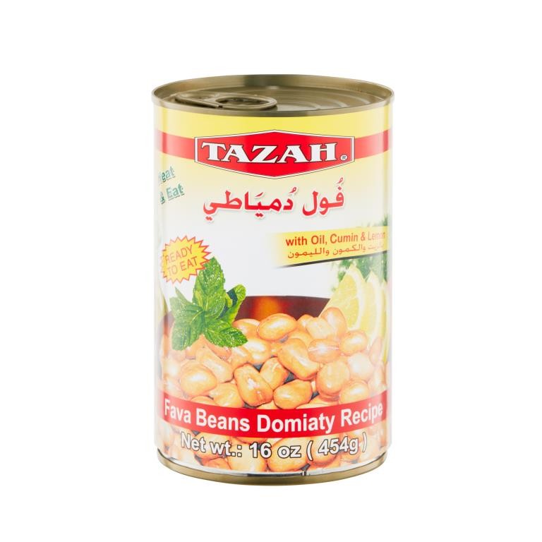 TAZAH FAVA BEANS DOMIATY RECIPE 454 GM
