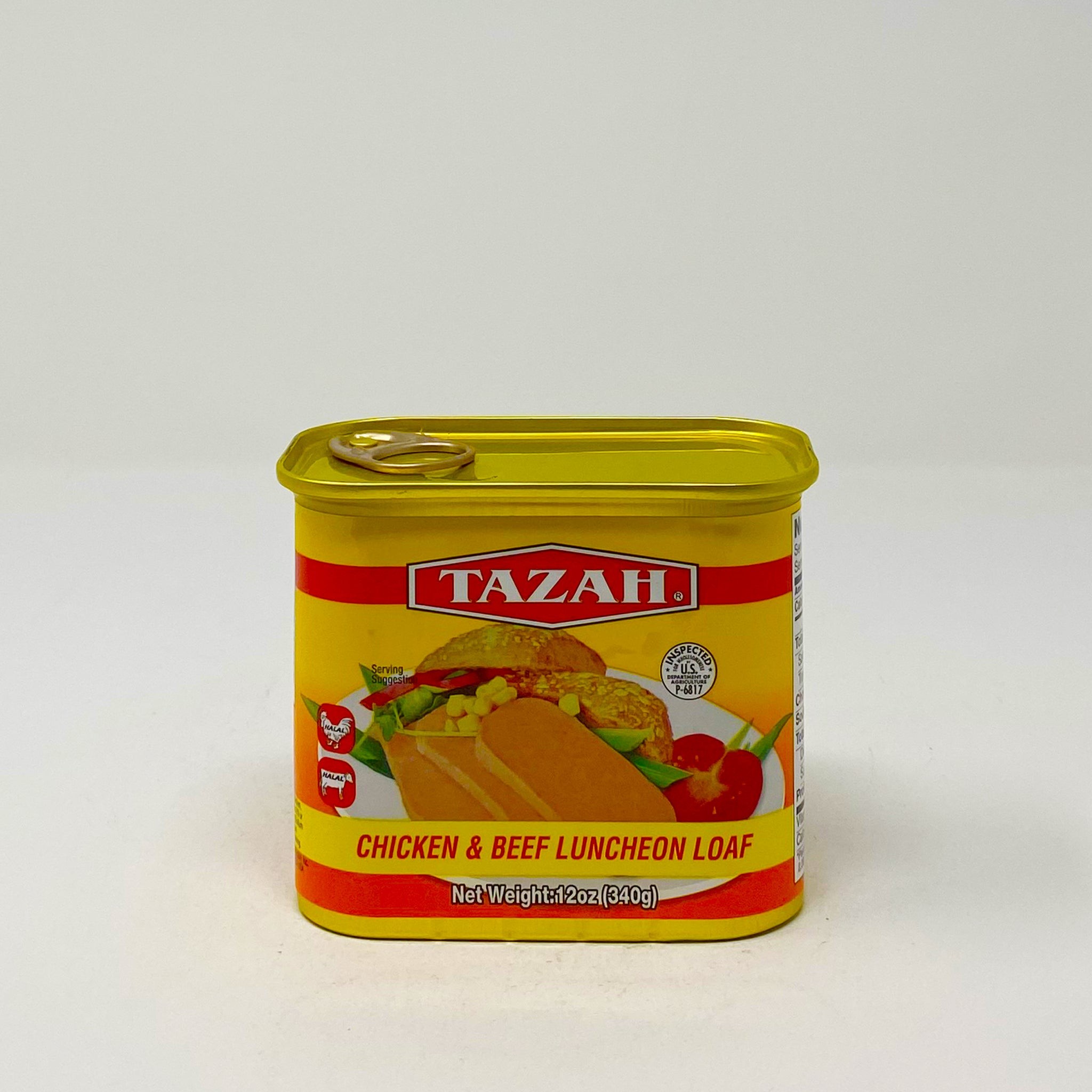 TAZAH CHICKEN & BEEF LUNCHEON MEAT 12 OZ