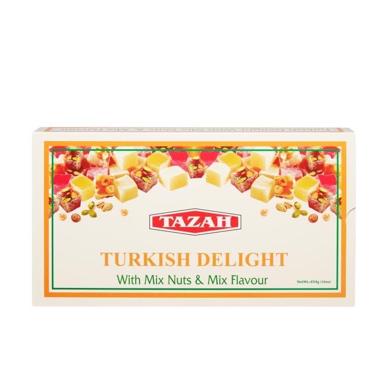 Tazah Mixed Turkish Delight 454 GM