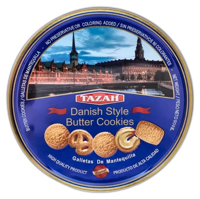 TAZAH BUTTER COOKIES DANISH STYLE 908 GM
