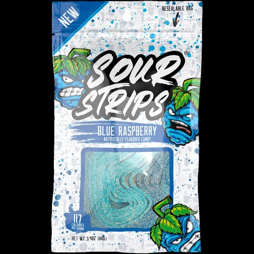 SOUR SLAPS BLUE RASP 3.4 OZ