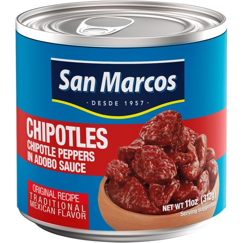 SAN MARCOS CHIPOTLE PEPPERS IN ADOBO 11 OZ