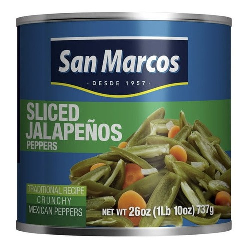 San Marcos Sliced Jalapeno Peppers 26 Oz