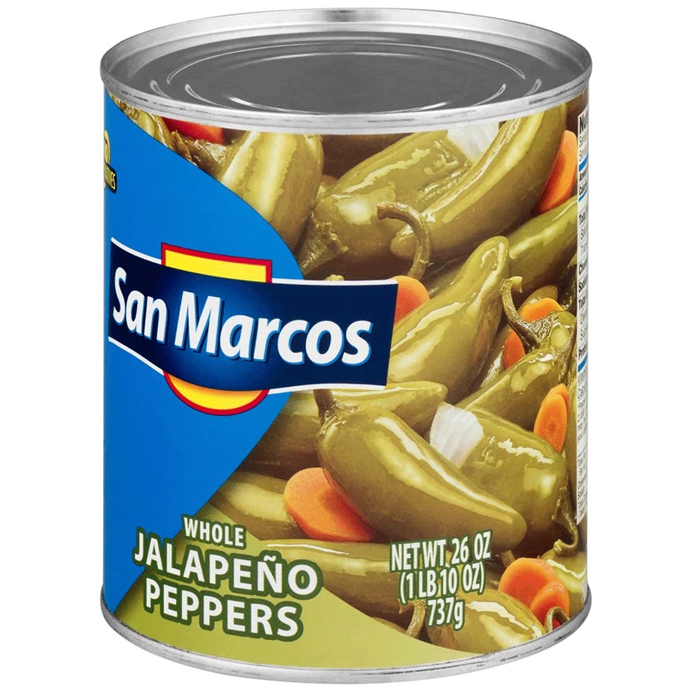 San Marcos Whole Jalapeno Peppers 26 Oz