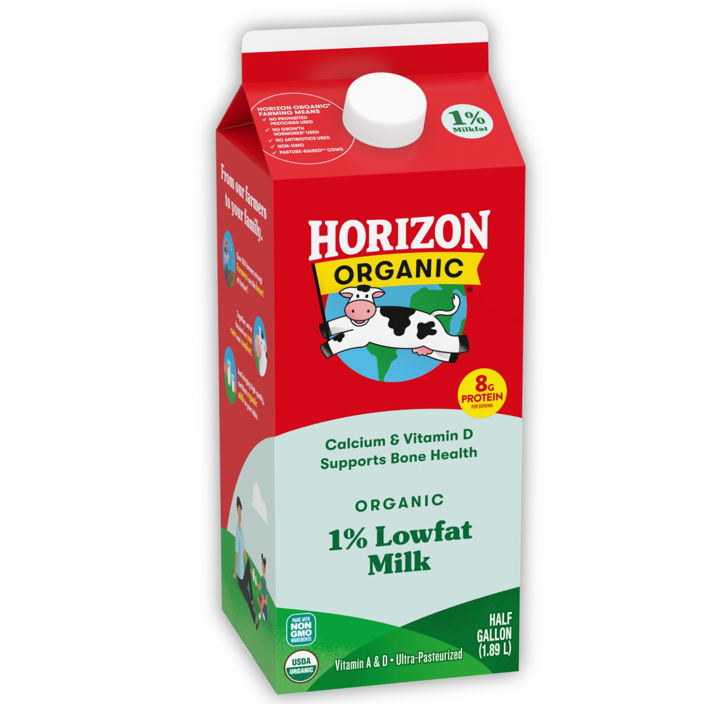 HORIZON ORG LOWFAT MILK 6 PACK
