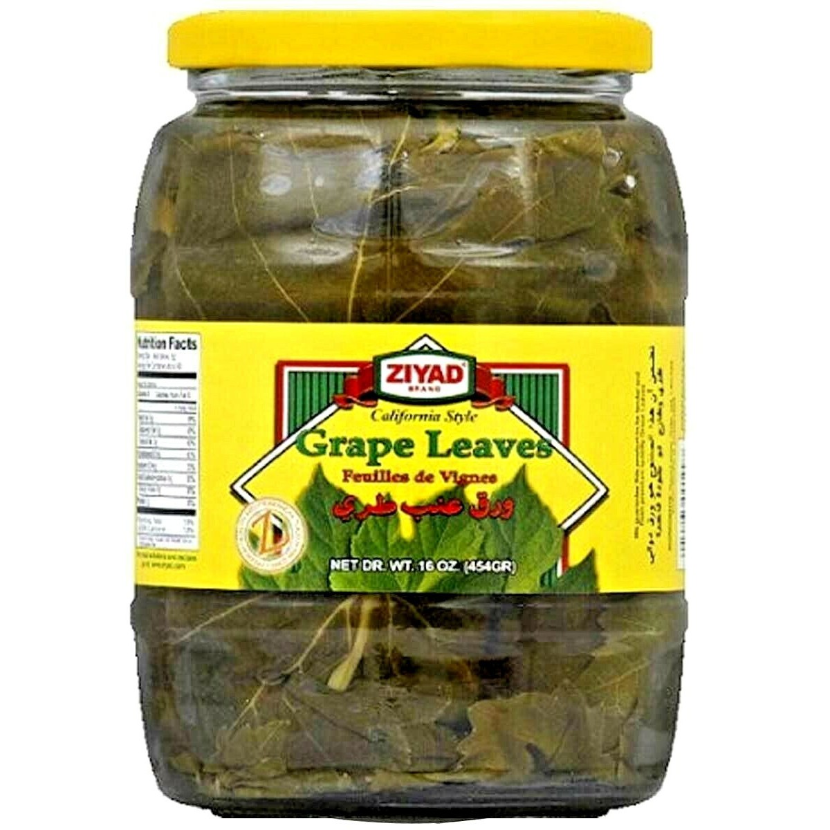ZIYAD GRAPE LEAVES JAR 16 OZ